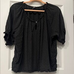 Old Navy Black Textured Women's Blouse
